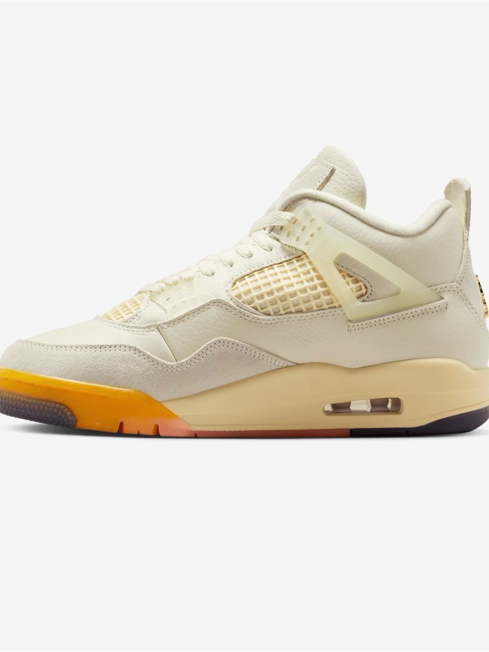 Air Jordan 4 retro Women’s Birds of paradise - Cream with Coral Details - Picture 5 of 12